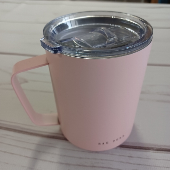 RAE DUNN 12oz BPA FREE MOM TO BE PINK TUMBLER CUP GLASS WITH LID - Picture 8 of 9